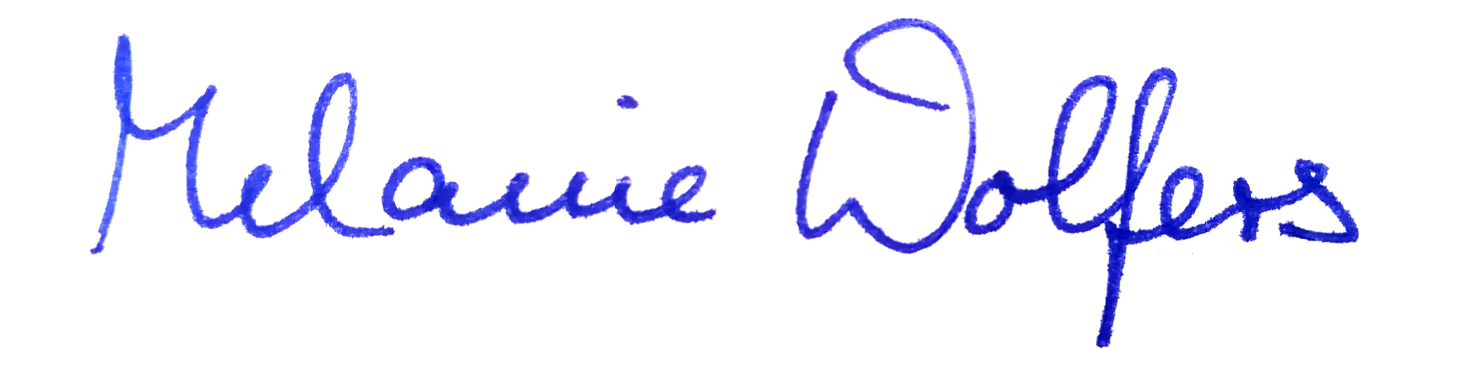 Unterschrift Melanie Wolfers