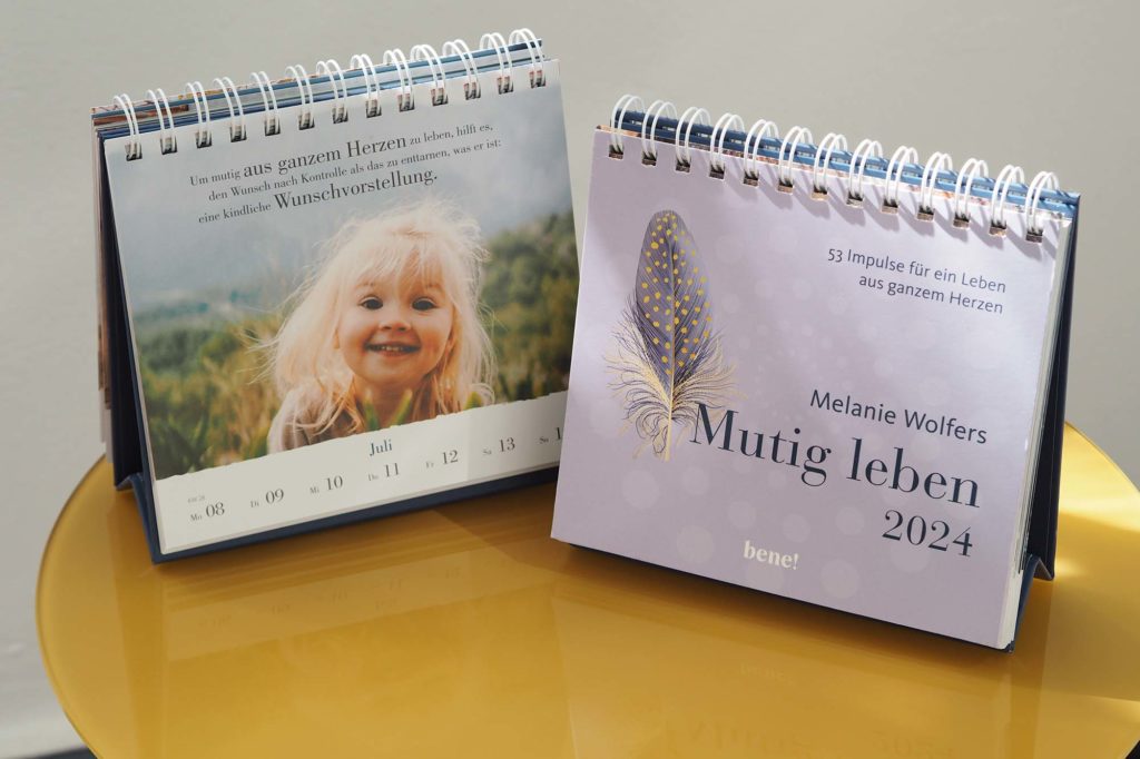 Mutig leben Kalender Melanie Wolfers 2024